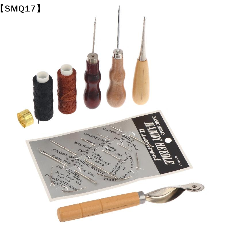 Groover Stitching Tool - Zestaw narzędzi do szycia skóry: drewniane