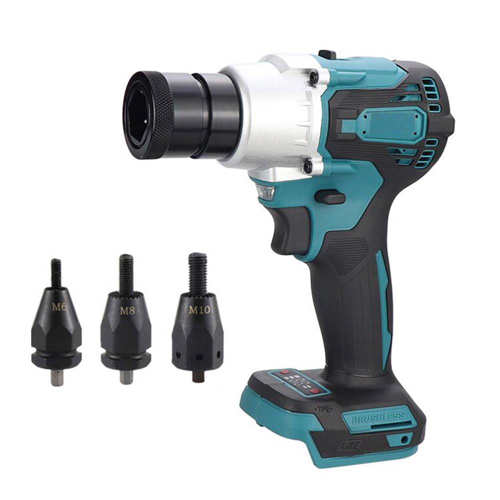 Rivet Setter Tool - Elektryczna nitownica bezszczotkowa z zestawem głowic