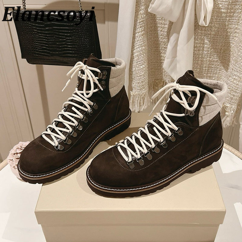 Leatherwork Designs - Nowe damskie botki skórzane z okrągłym