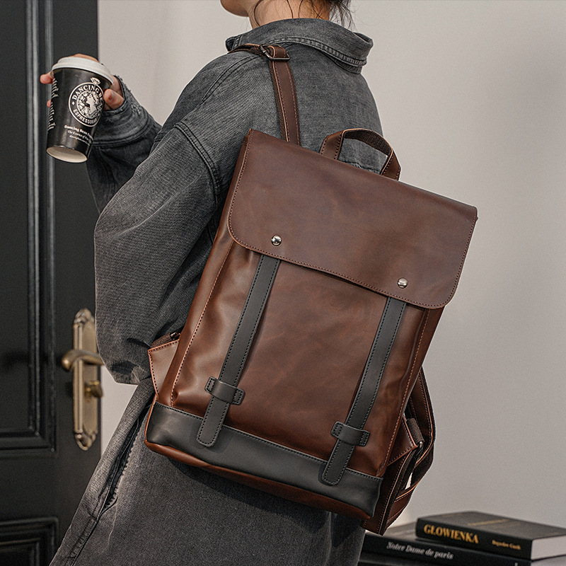 Męski plecak w stylu vintage,  – Leather Work Rucksack Mens recenzja i cena