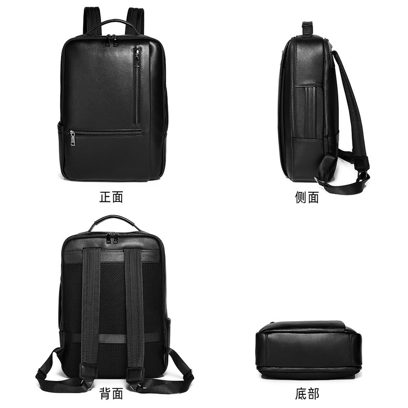 Czarny plecak na laptopa z pra – Leather Work Rucksack Mens recenzja i cena